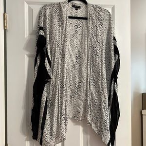 White & black kimono. Thin material